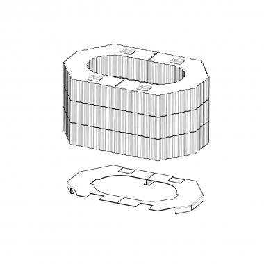 Set Accumulation pour poêle à bois SINEOS H SE 71 Kg